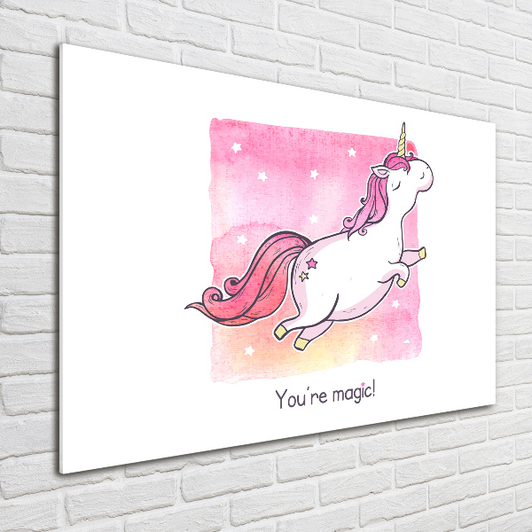 Print on acrylic Pink unicorn