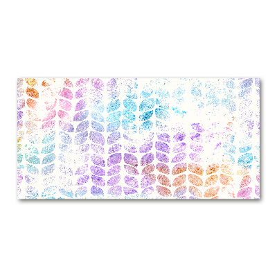 Acrylic wall art Colorful leaves