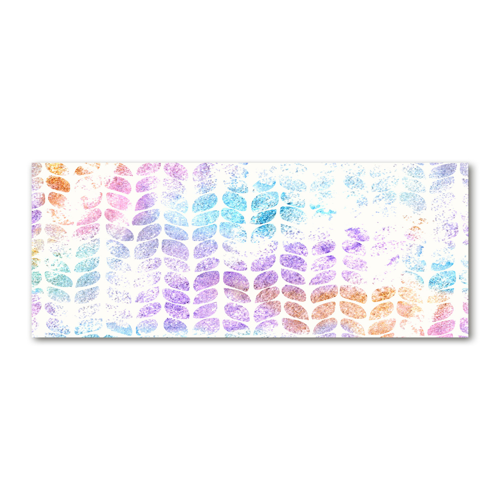 Acrylic wall art Colorful leaves