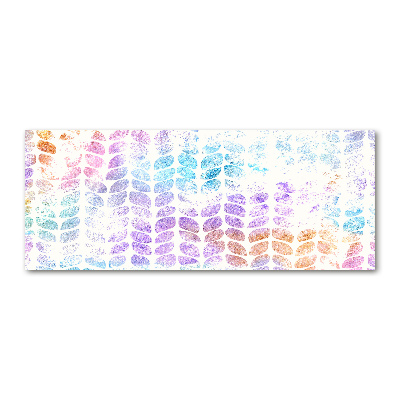 Acrylic wall art Colorful leaves