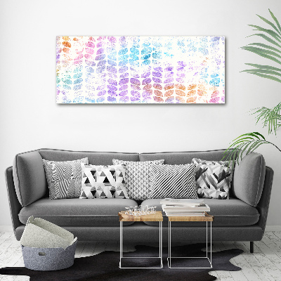 Acrylic wall art Colorful leaves