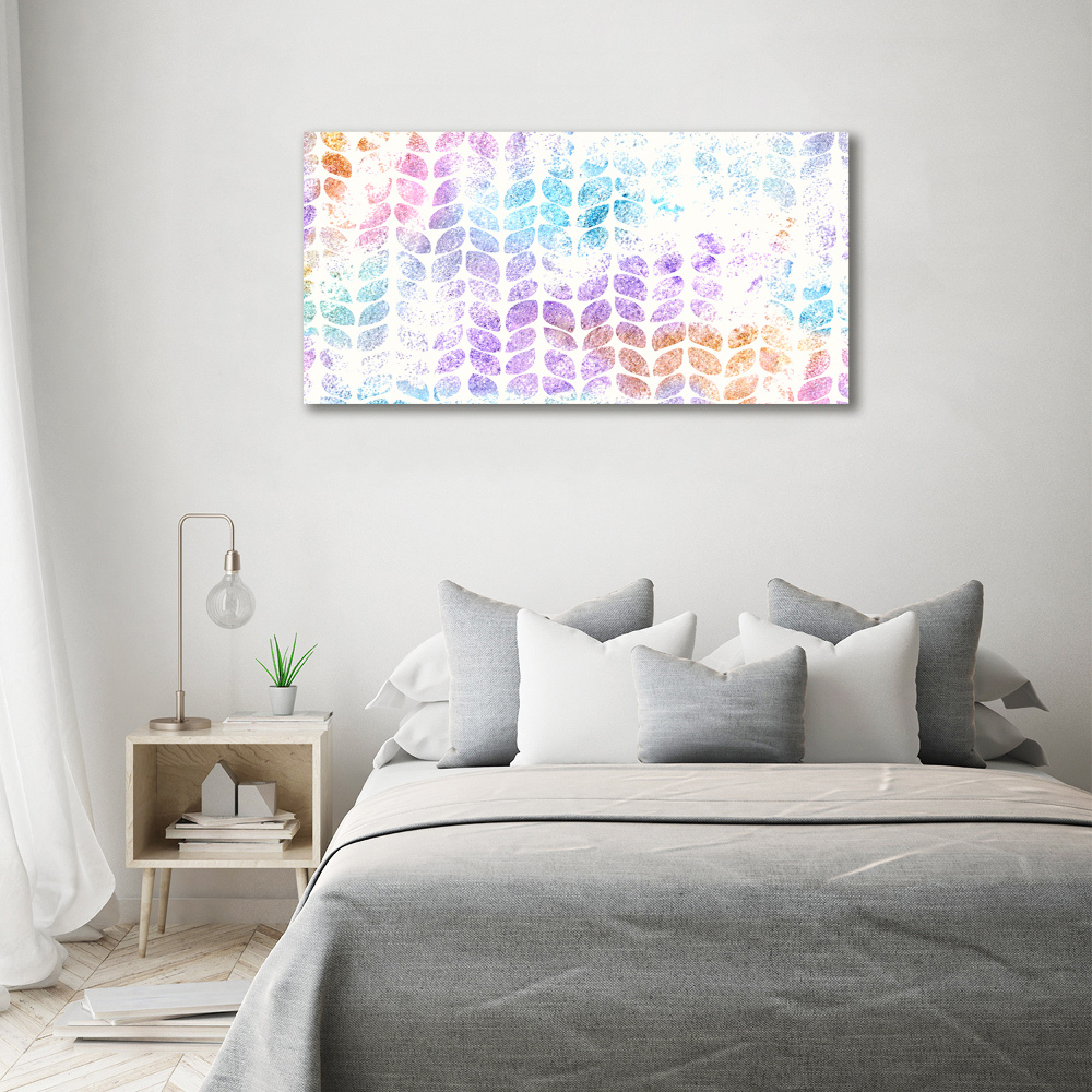 Acrylic wall art Colorful leaves