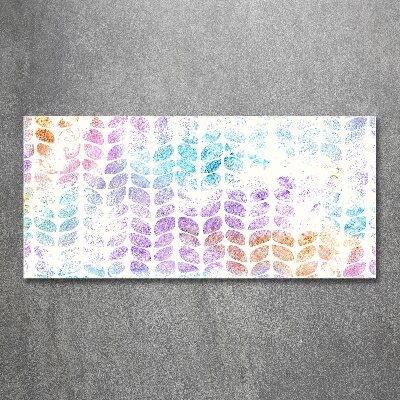 Acrylic wall art Colorful leaves