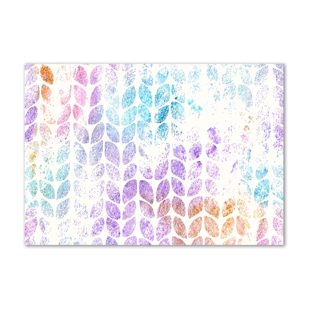 Acrylic wall art Colorful leaves