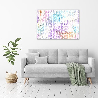 Acrylic wall art Colorful leaves