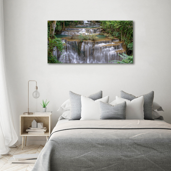 Acrylic wall art Waterfall in the forest