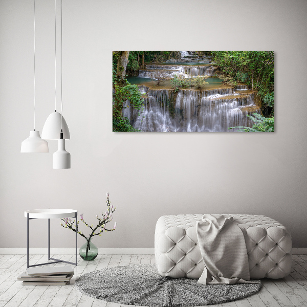 Acrylic wall art Waterfall in the forest