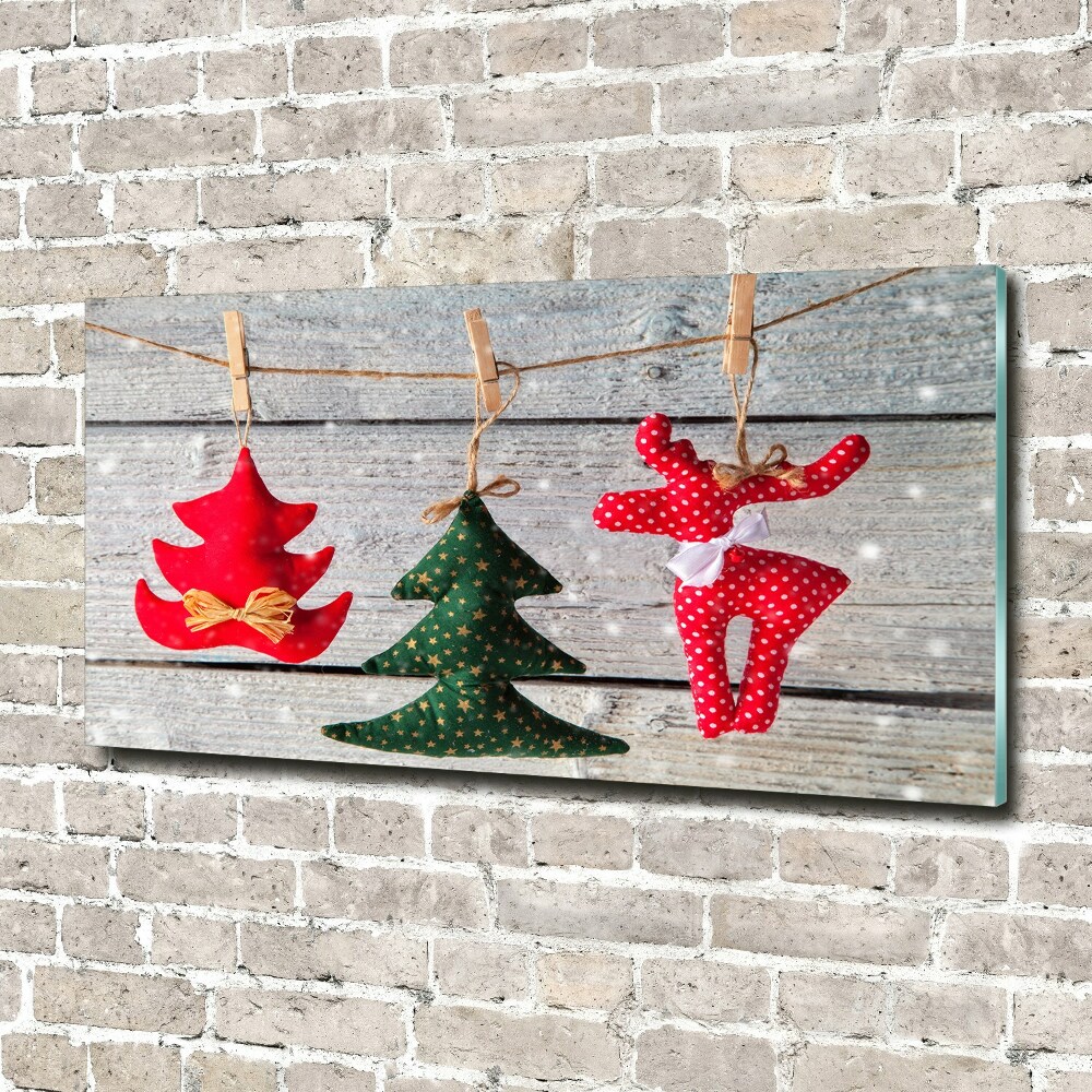 Print on acrylic Decorations on a string