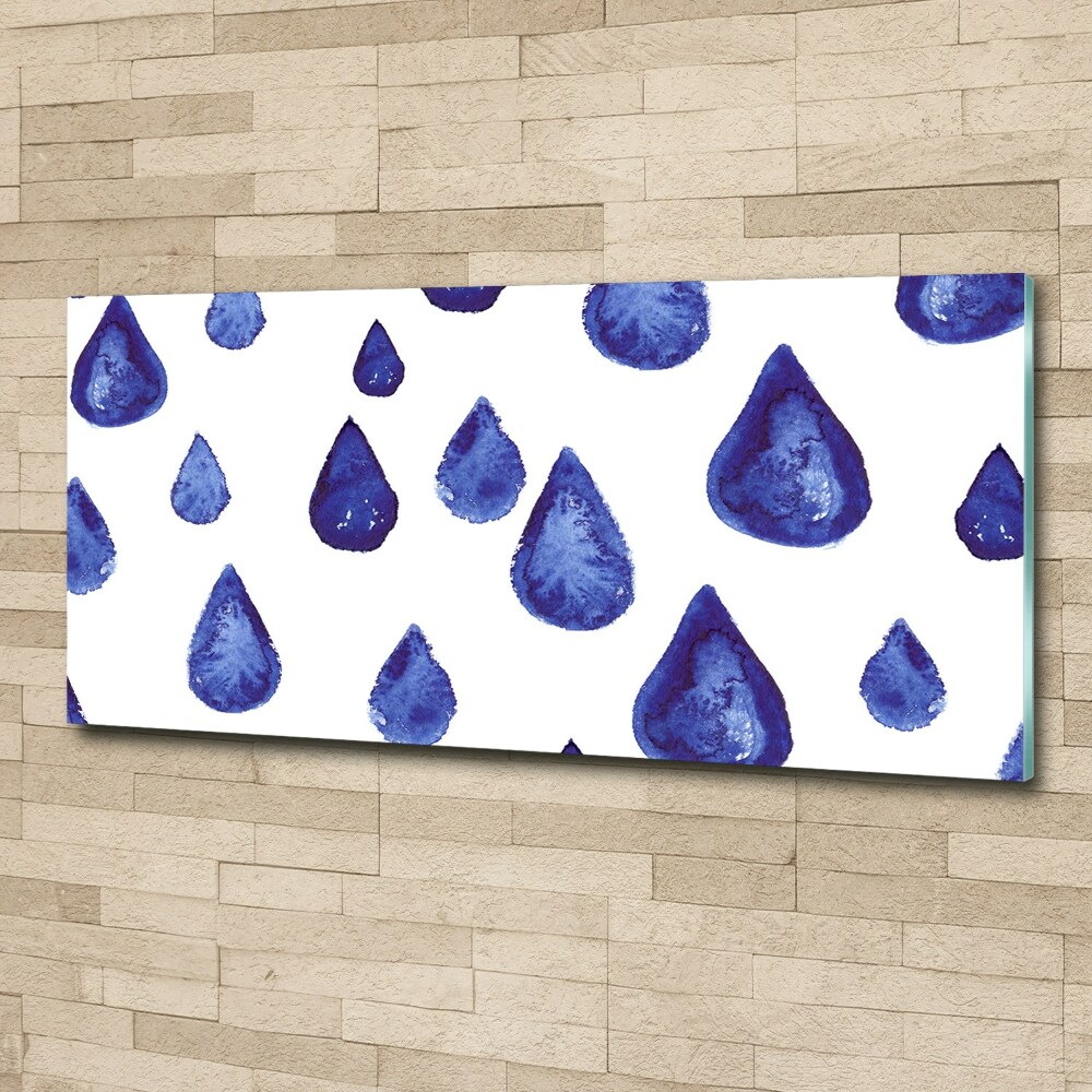 Print on acrylic Blue drops