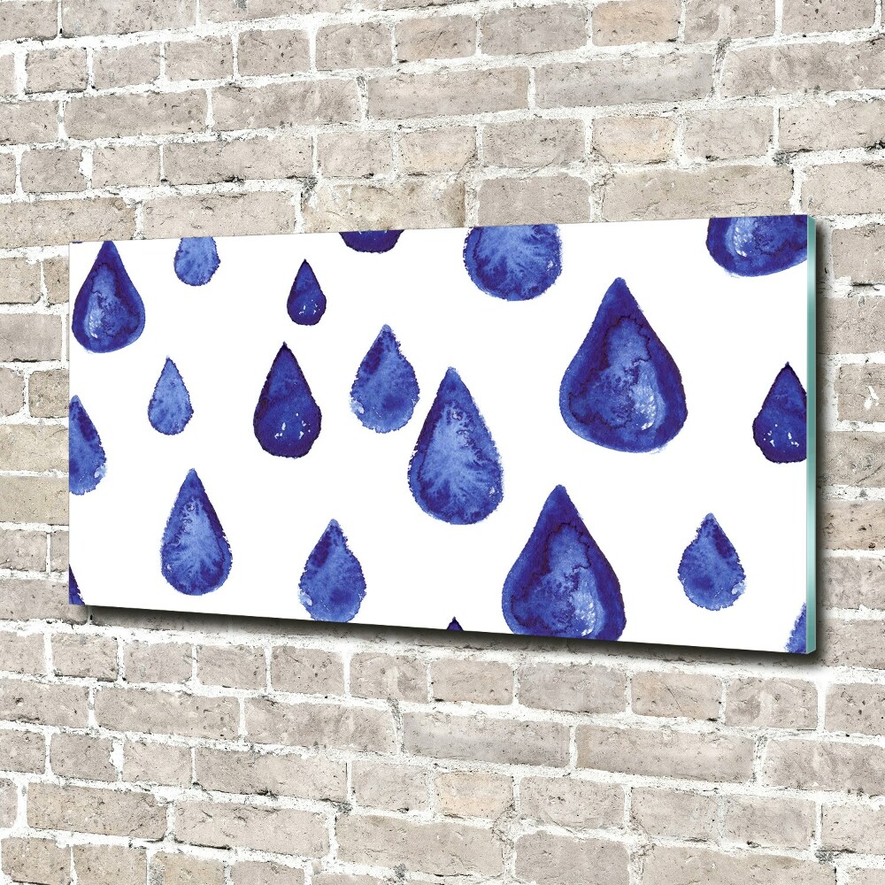 Print on acrylic Blue drops