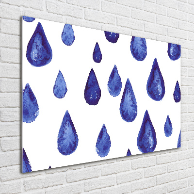 Print on acrylic Blue drops