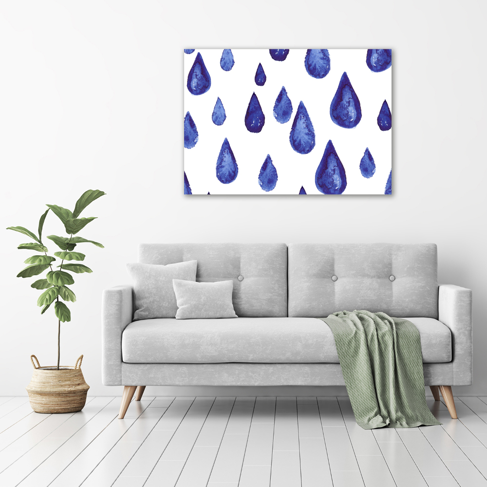 Print on acrylic Blue drops