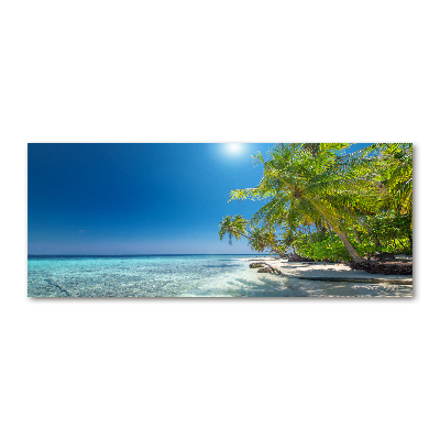 Acrylic print Maldives beach