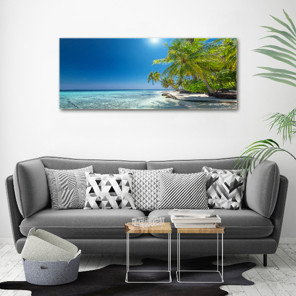 Acrylic print Maldives beach