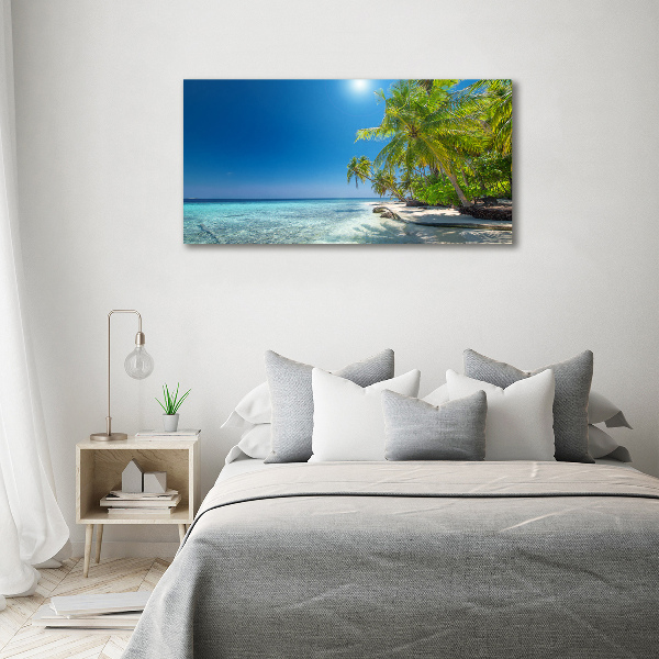 Acrylic print Maldives beach