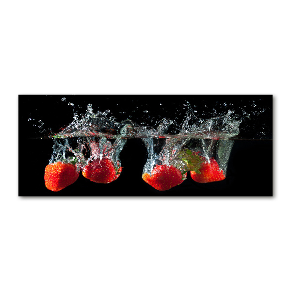 Print on acrylic Strawberries under water