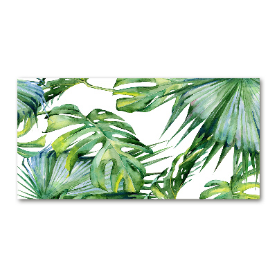 Acrylic wall art Tropical leaves