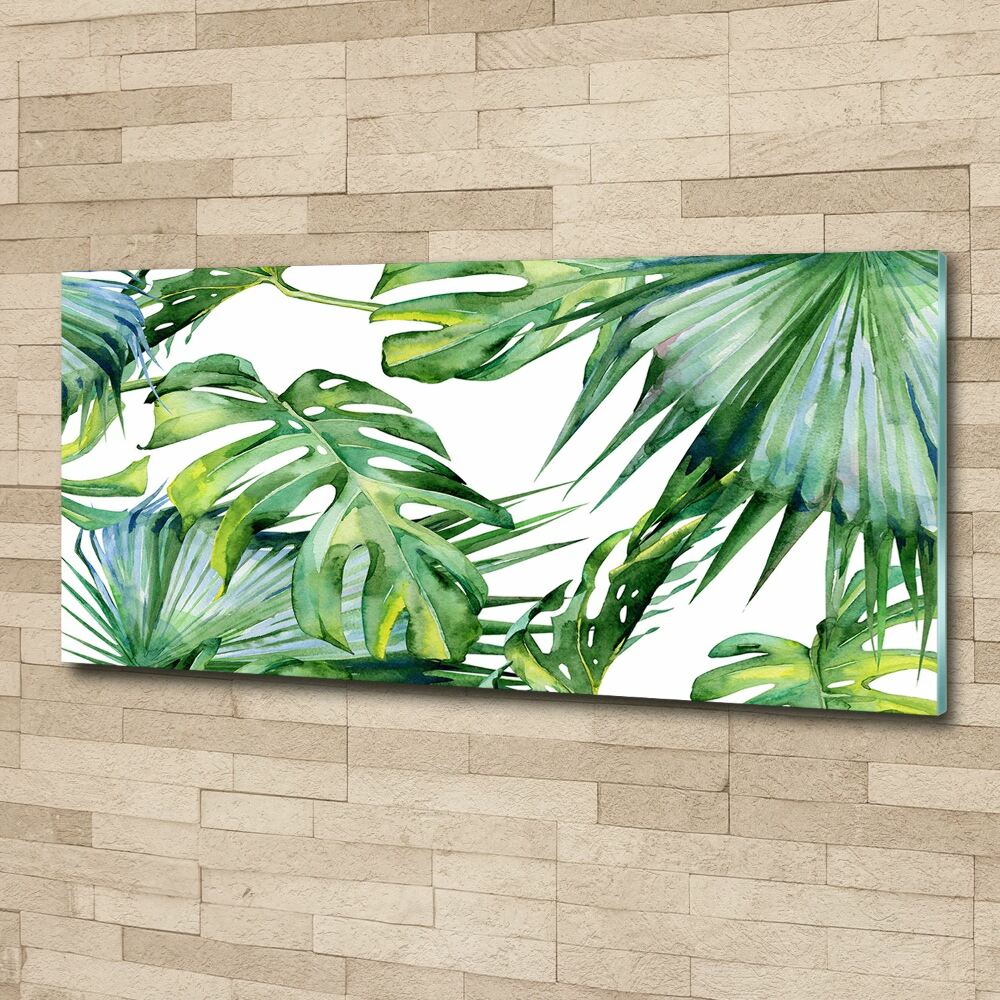 Acrylic wall art Tropical leaves