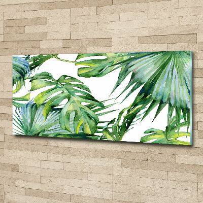 Acrylic wall art Tropical leaves