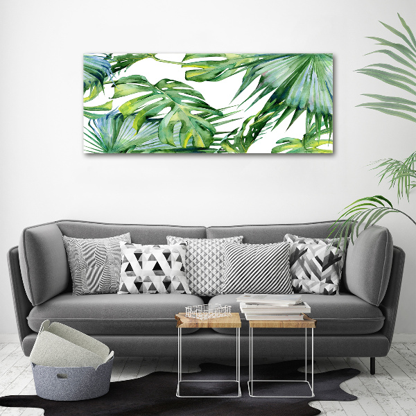 Acrylic wall art Tropical leaves