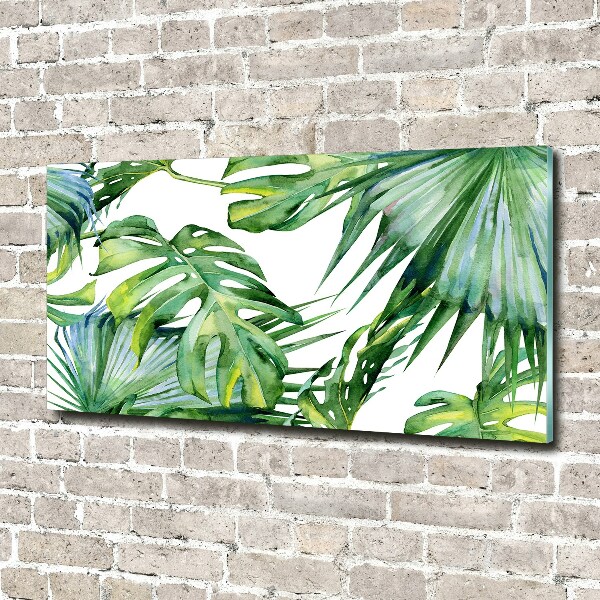 Acrylic wall art Tropical leaves