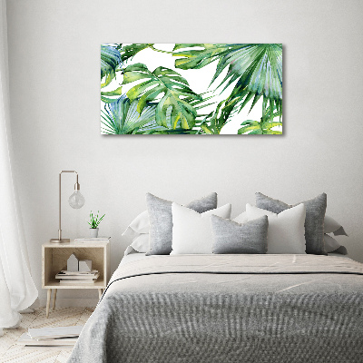 Acrylic wall art Tropical leaves