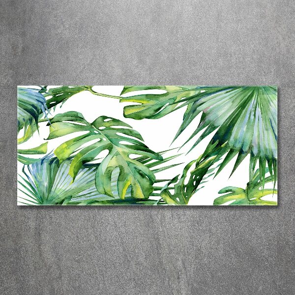 Acrylic wall art Tropical leaves