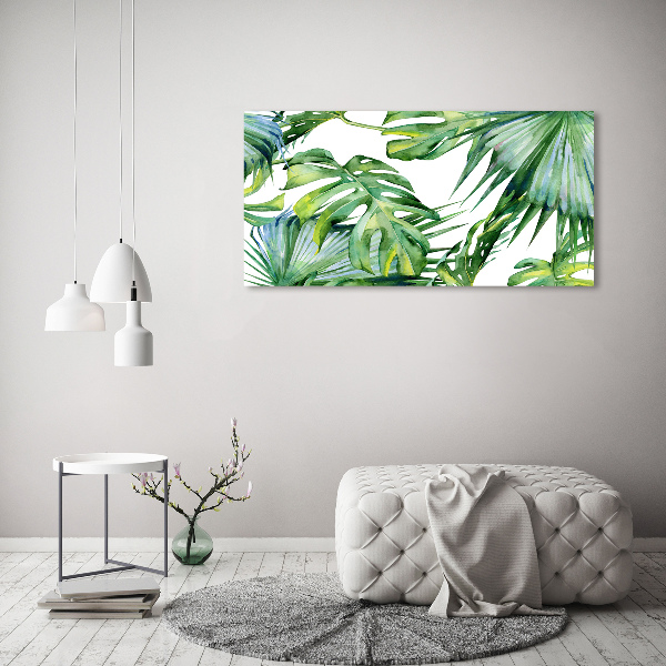 Acrylic wall art Tropical leaves