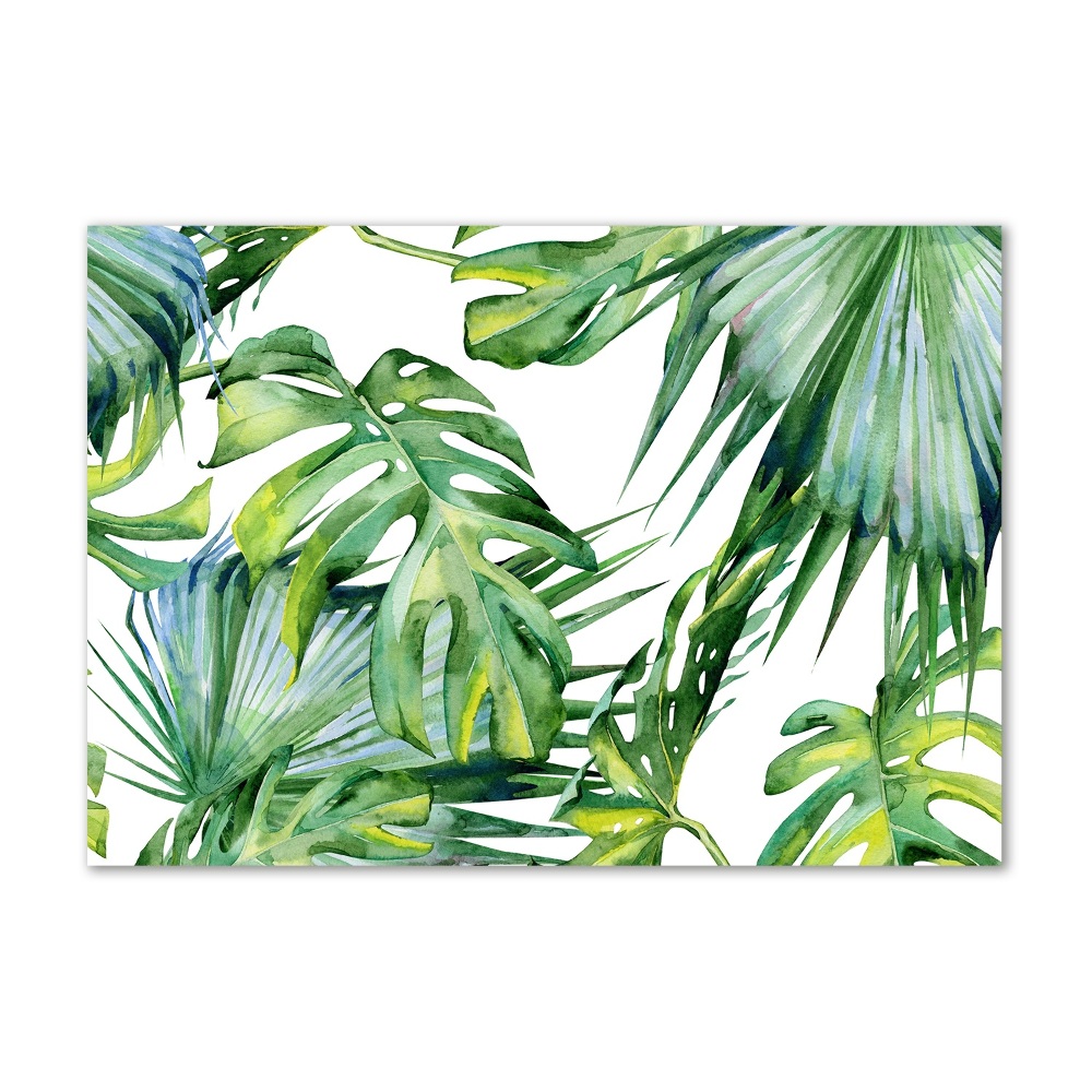 Acrylic wall art Tropical leaves