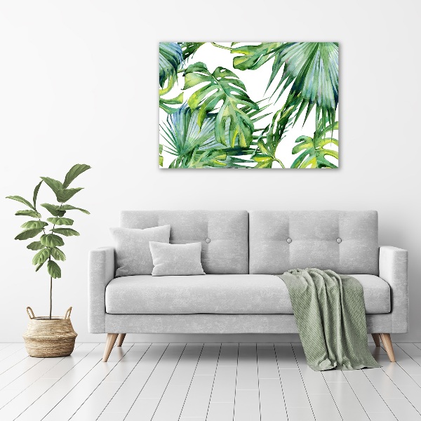 Acrylic wall art Tropical leaves