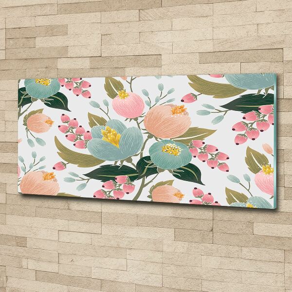 Acrylic print Floral pattern