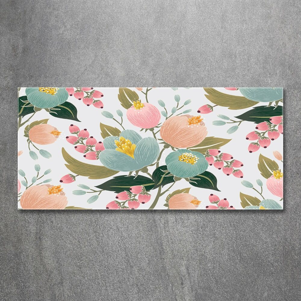 Acrylic print Floral pattern