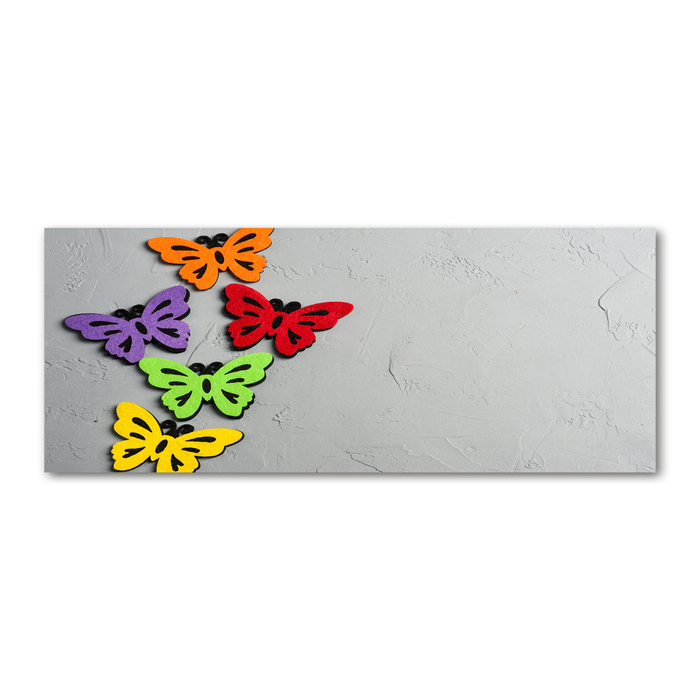 Print on acrylic Colorful butterflies