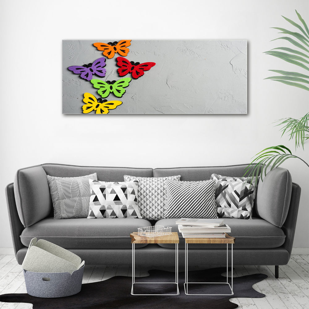 Print on acrylic Colorful butterflies