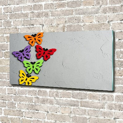 Print on acrylic Colorful butterflies