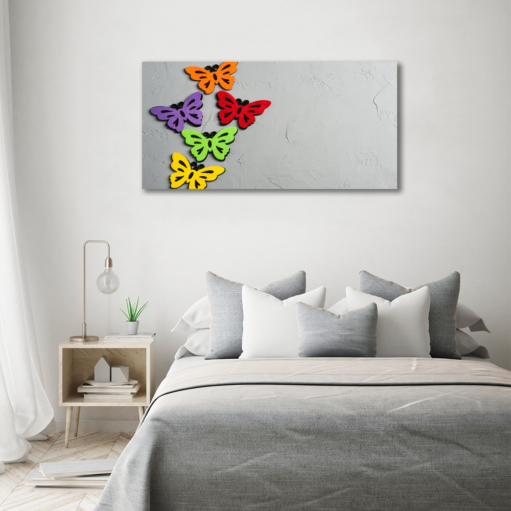 Print on acrylic Colorful butterflies