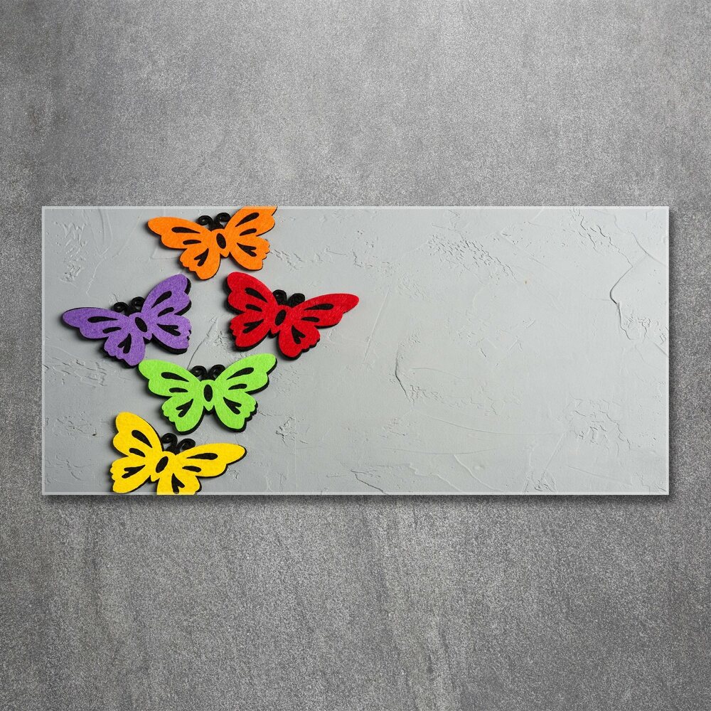 Print on acrylic Colorful butterflies