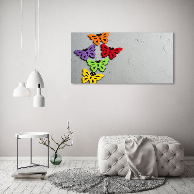 Print on acrylic Colorful butterflies