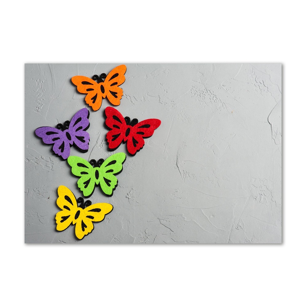 Print on acrylic Colorful butterflies