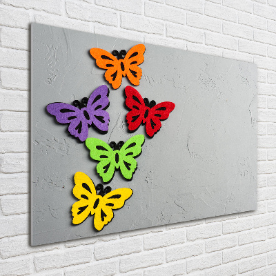 Print on acrylic Colorful butterflies