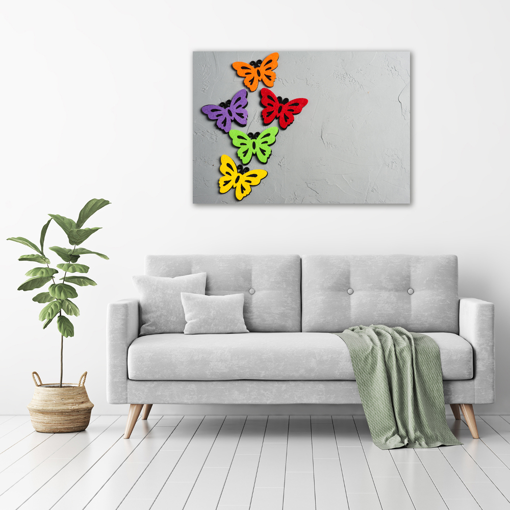 Print on acrylic Colorful butterflies