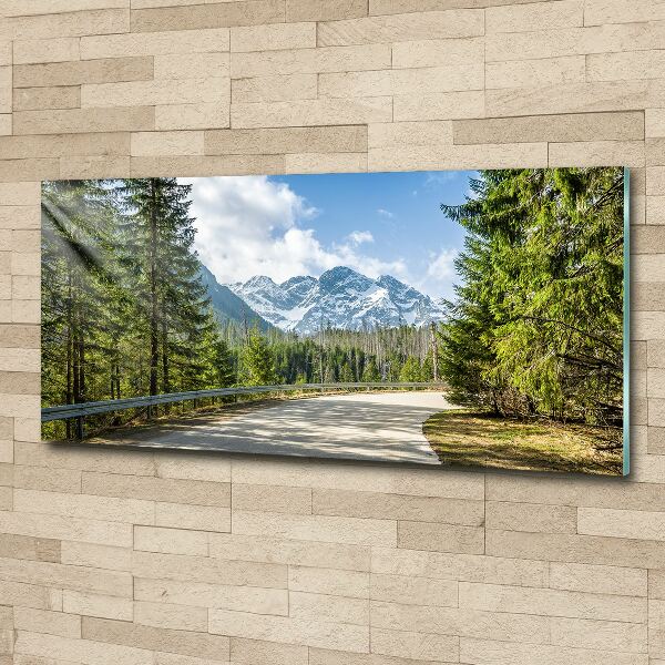 Print on acrylic Road of the Tatra Mountains