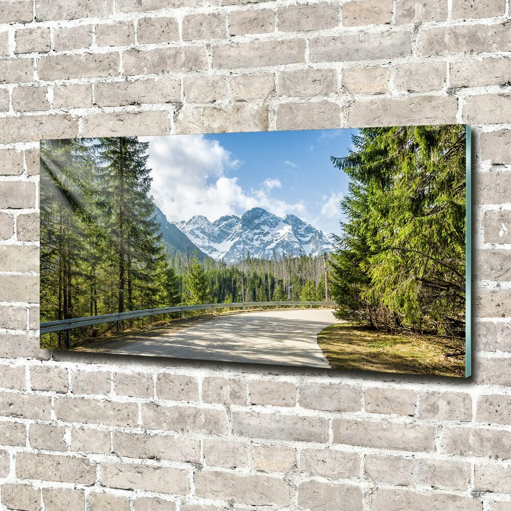 Print on acrylic Road of the Tatra Mountains