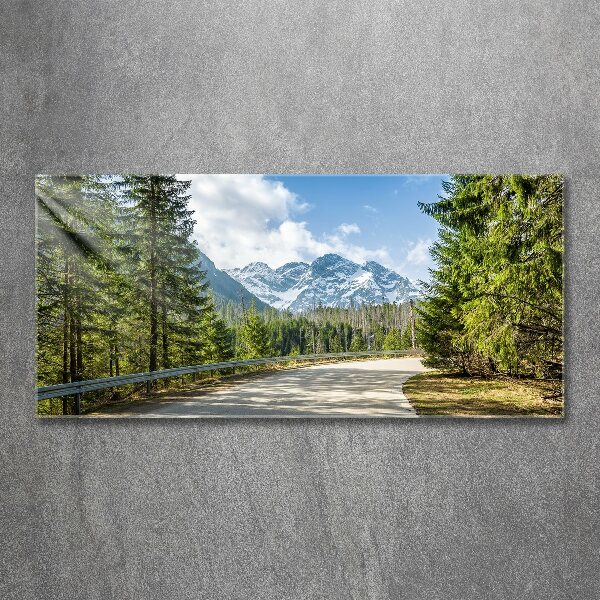 Print on acrylic Road of the Tatra Mountains