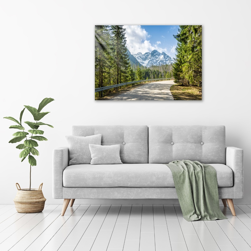 Print on acrylic Road of the Tatra Mountains