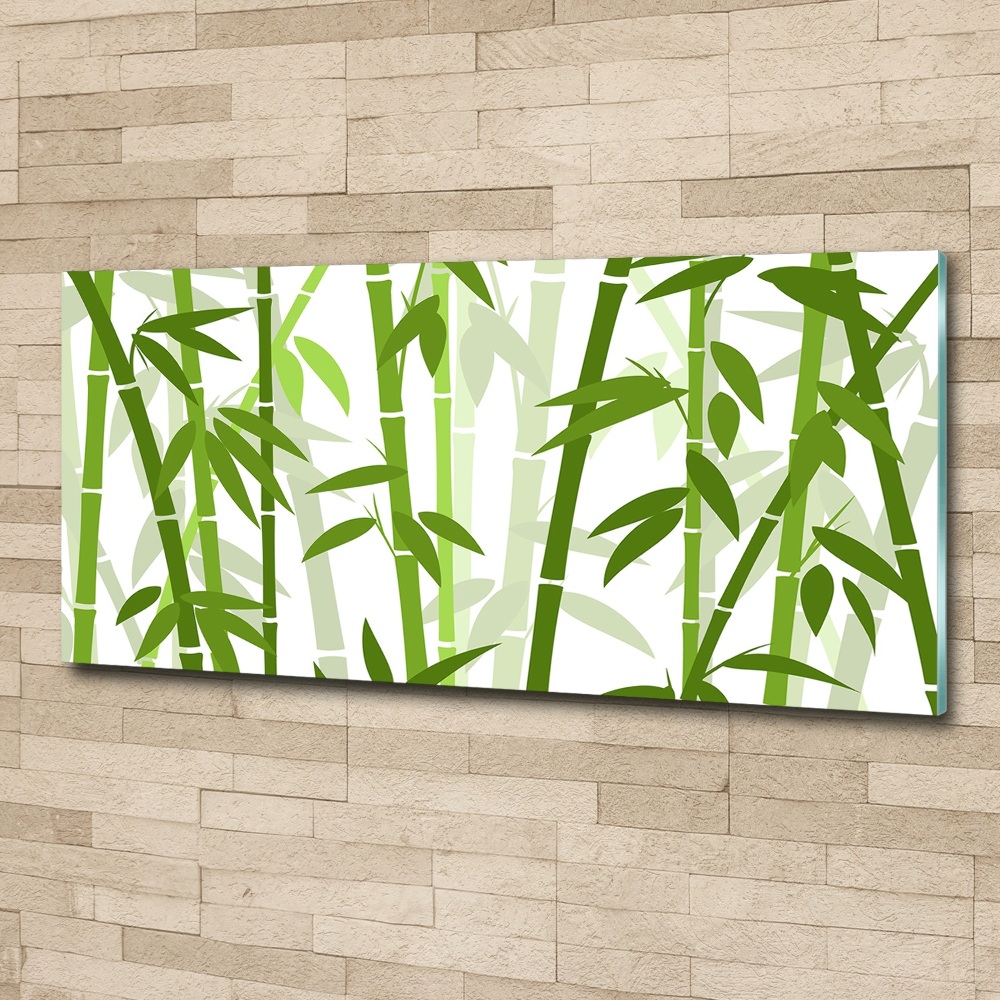 Glass acrylic wall art Bamboo