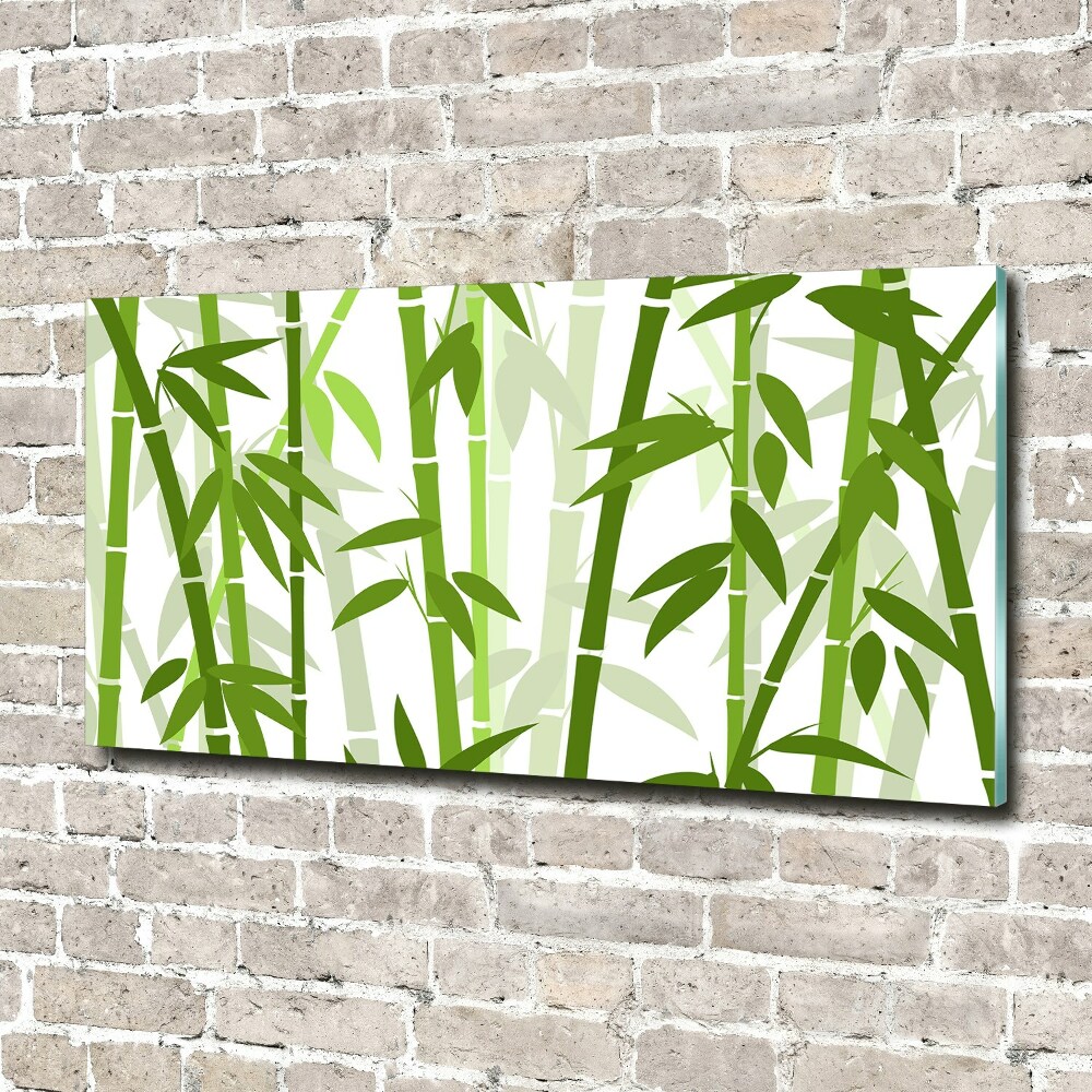 Glass acrylic wall art Bamboo