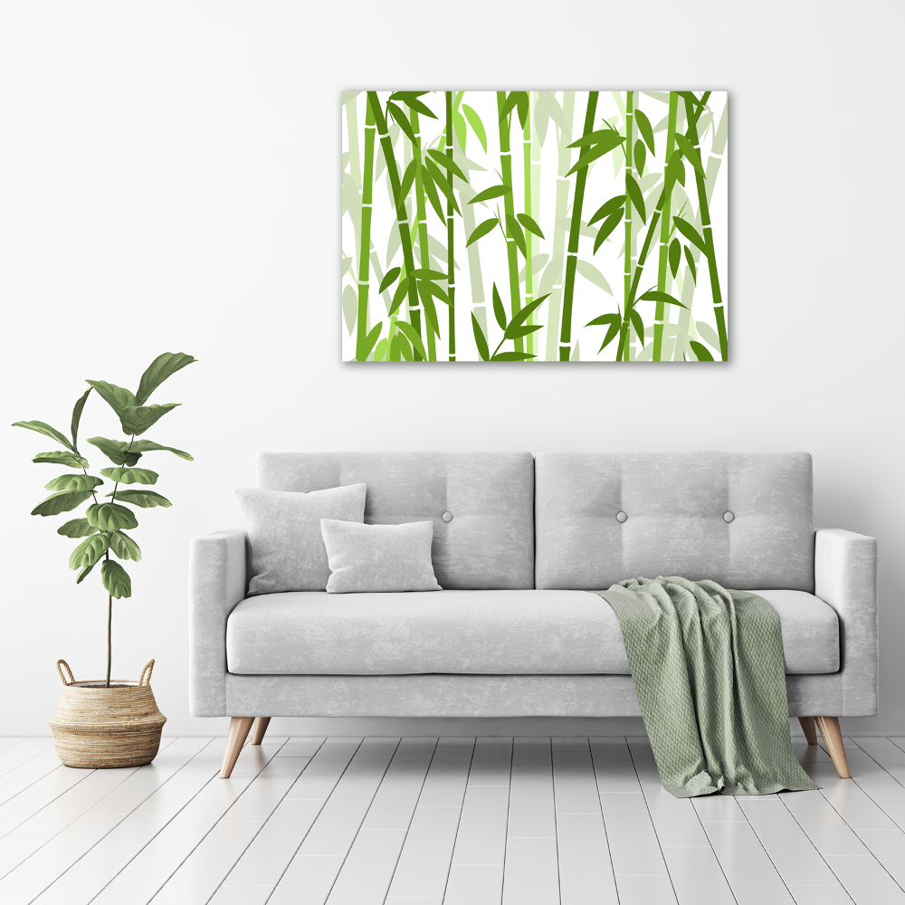 Glass acrylic wall art Bamboo