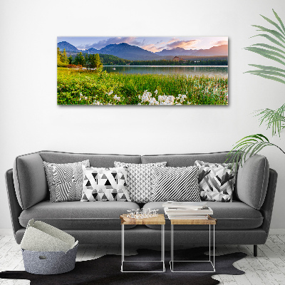 Acrylic wall art Lake in the mountains