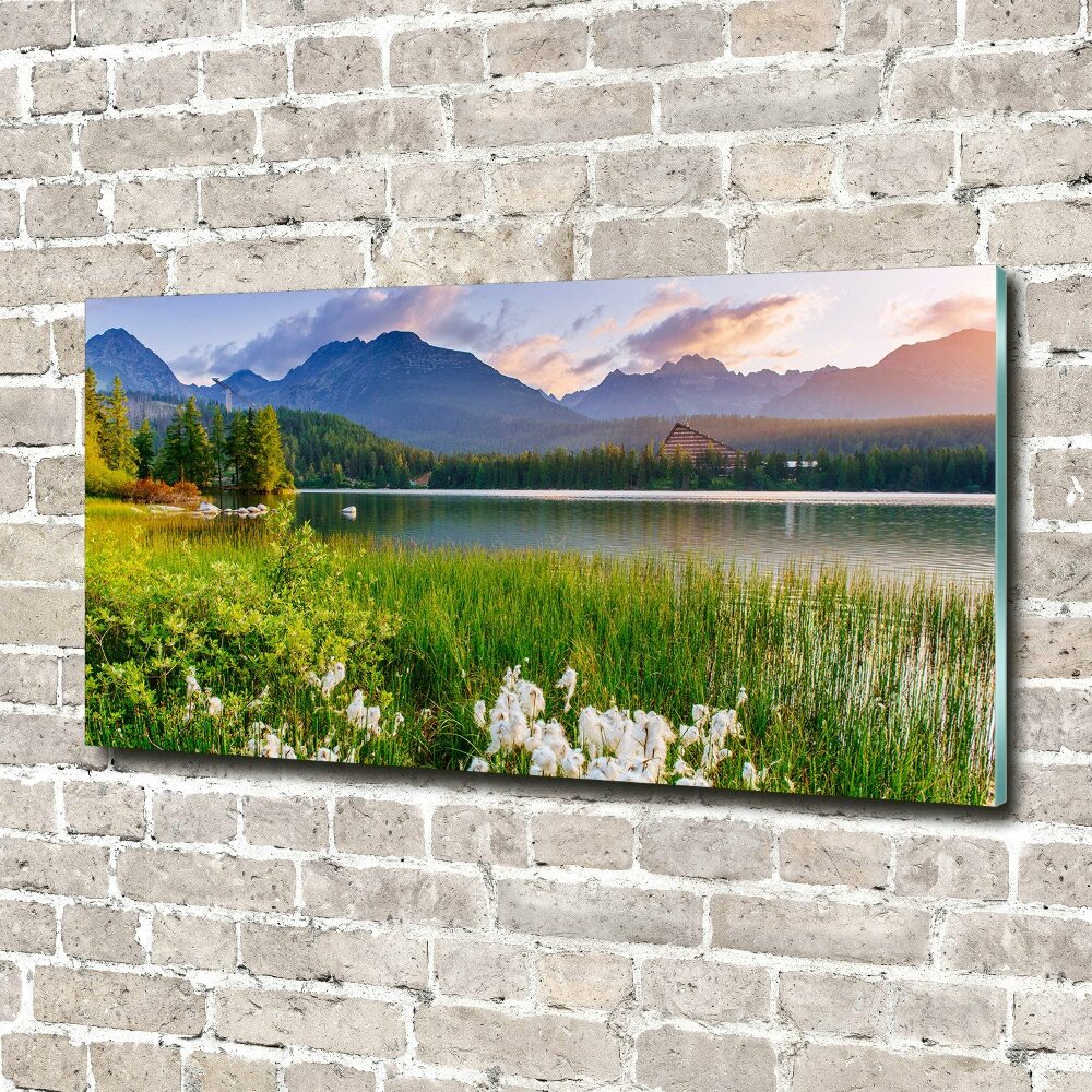 Acrylic wall art Lake in the mountains